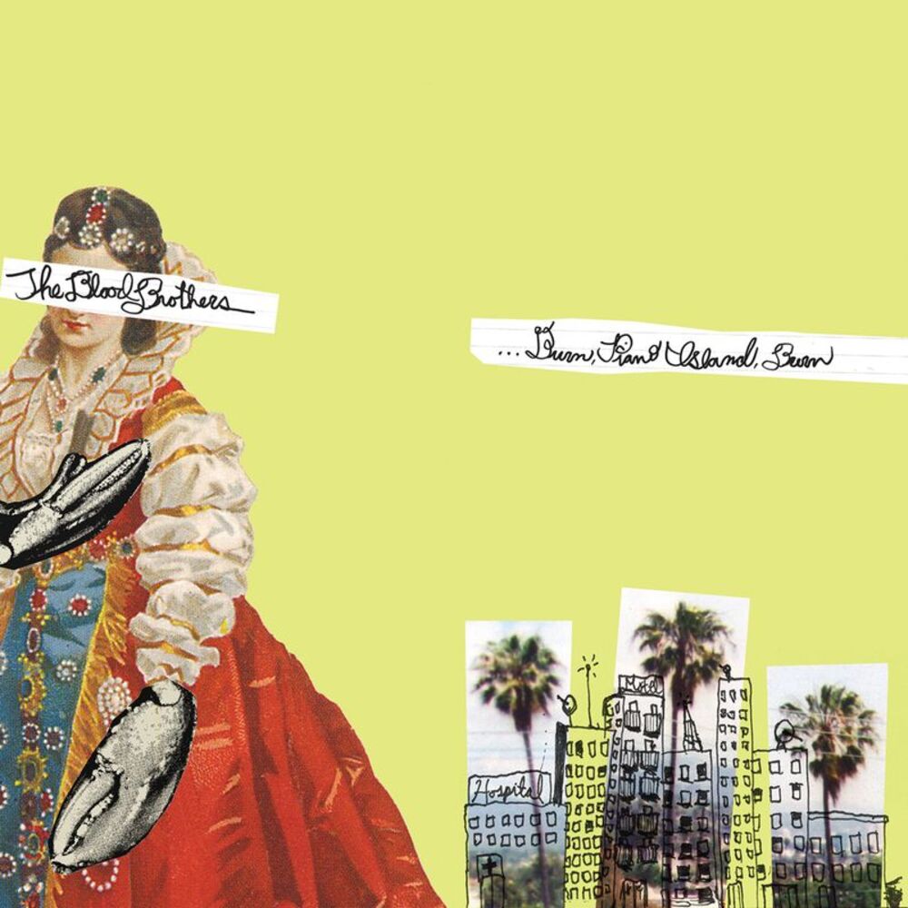 The Blood Brothers - Burn, Piano Island, Burn (Deluxe Ed.) Yellow w/Pink & Black